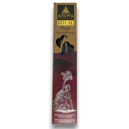 Ritual Weihrauch Salbei AROMA Ritual Sage - 20 Gramm Schachtel mit inspirierender Botschaft