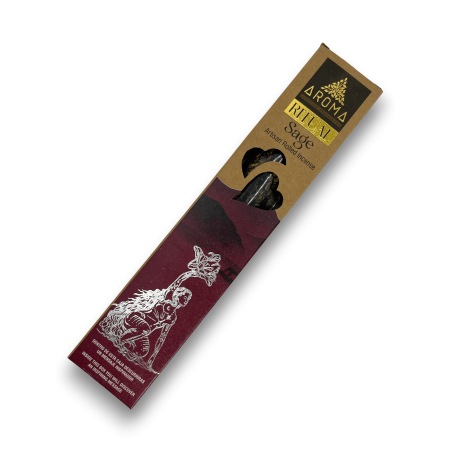 Ritual Weihrauch Salbei AROMA Ritual Sage - 20 Gramm Schachtel mit inspirierender Botschaft