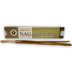 ミルラ香GOLDEN NAGミルラビジェイシュリーフレグランス - 15grの1箱。