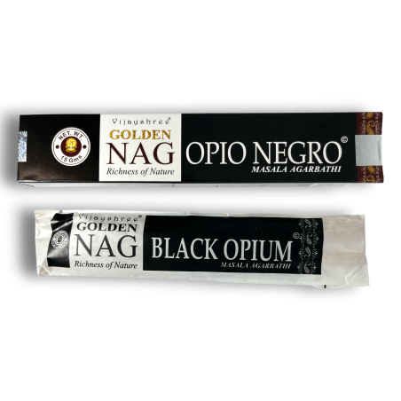 Black Opium Rökelse GOLDEN NAG Black Opium Vijayshree Doft - 1 ask med 15gr.