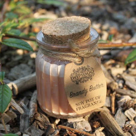 Vela de Cera de Soja Tarro - Mantequilla Brandy  - 4