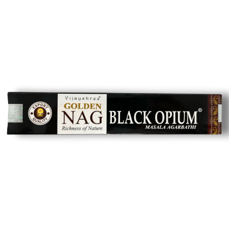 Incenso Black Opium GOLDEN NAG Fragrância Black Opium Vijayshree - 1 Caixa de 15gr.