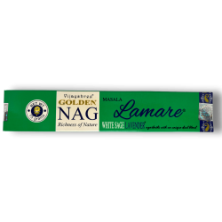 Encens Lamare Salvia Blanca i Lavanda GOLDEN NAG Lamare White Sage & Lavander Vijayshree Fragance - 1 Cajetilla de 15gr.