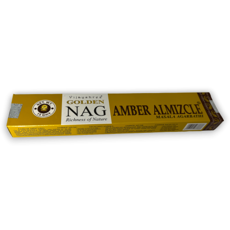 Amber Musk Rökelse GOLDEN NAG Amber Musk Vijayshree Doft - 1 ask med 15gr.