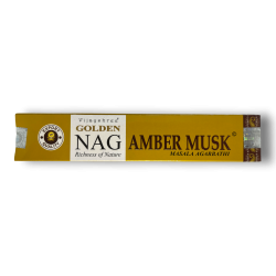 Amber Musk Rökelse GOLDEN NAG Amber Musk Vijayshree Doft - 1 ask med 15gr.