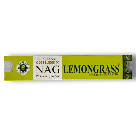 Citrongräs Rökelse GOLDEN NAG Citrongräs Vijayshree Doft - 1 ask med 15gr.