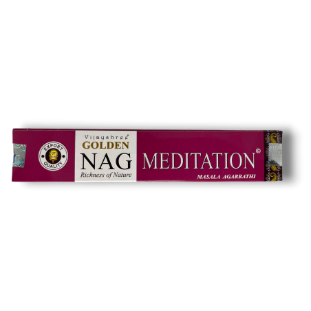 Incienso Meditación GOLDEN NAG Meditation Vijayshree Fragance - 1 Cajetilla de 15gr.
