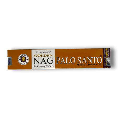 Incienso Palo Santo GOLDEN NAG Palo Santo Vijayshree Fragance - 1 Cajetilla de 15gr.