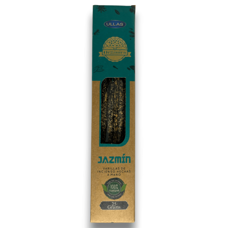 Encens Ulles de Gessamí - ULLAS - Fet a mà - 25gr - Fet a Índia - 100% Natural - ULLAS Encens Orgànic