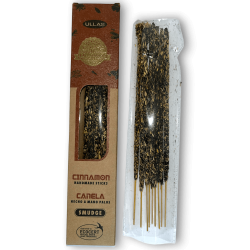 Kadzidło cynamonowe Ullas - Cynamon - Ręcznie robione - 25gr - Wyprodukowano w Indiach - 100% naturalne - Kadzidło organiczne UL