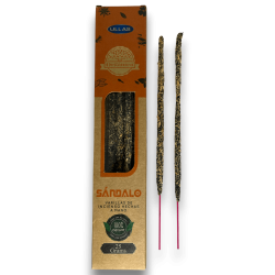 Incenso de Sândalo Ullas - Sândalo - Feito à Mão - 25gr - Fabricado na Índia - 100% Natural - Incenso Orgânico ULLAS