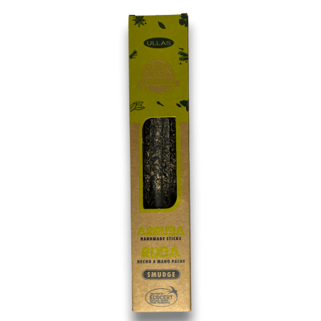 Ullas Rue Wierook - Arruda - ULLAS - Handgemaakt - 25gr - Gemaakt in India - 100% natuurlijk - ULLAS biologische wierook