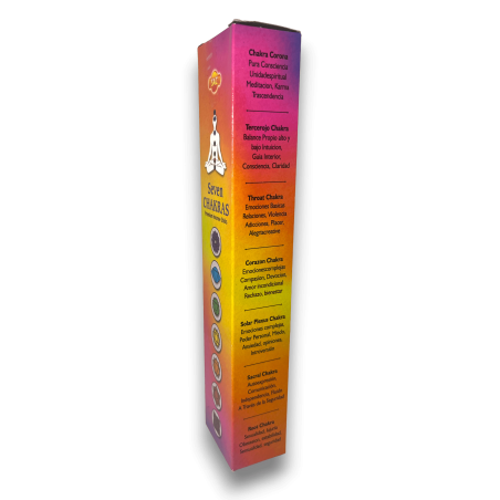 SAC Incense of the 7 Chakras - SAC Seven Chakras Pachet de 35 de bețișoare de tămâie (7 pachete mici de 5 bețișoare)