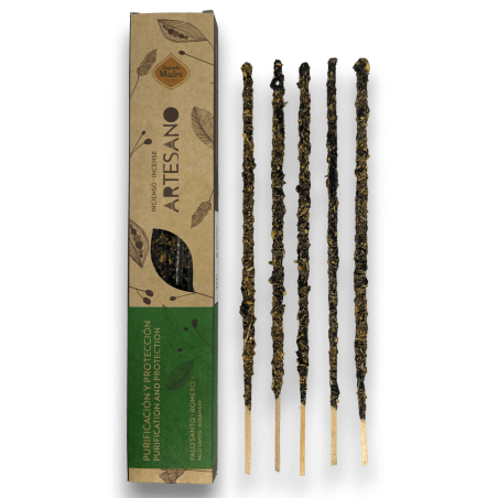 Palo Santo and Rosemary Incense Holy Mother - Purification and Protection - 5 organic bars - Artisan Incense