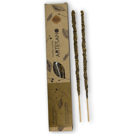 Incenso Palo Santo e Incenso della Santa Madre - Prosperità - 5 bastoncini biologici - Incenso Artigianale