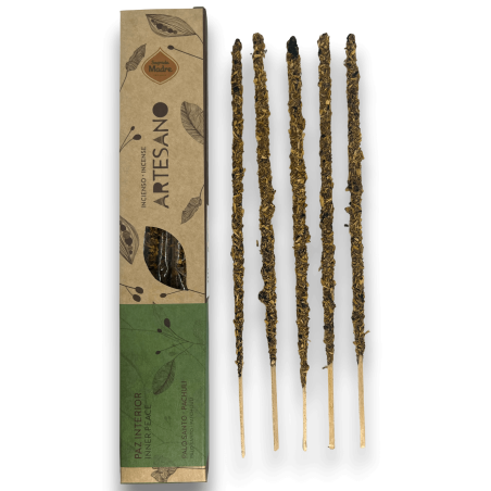 Encens Palo Santo et Sainte Mère Patchouli - Paix Intérieure - 5 barres bio - Encens Artisanal