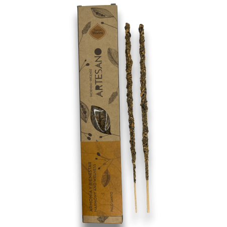 Incenso Santa Madre Palo Santo - Armonia e Benessere - 5 bastoncini biologici - Incenso Artigianale