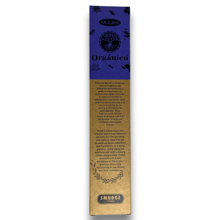 Incienso Ullas de Violeta - Violet - Hecho a mano - 25gr - Hecho en India - 100% Natural - ULLAS Incienso Orgánico