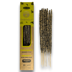 Rökelser Ullas av Bergamott - Handgjord - 25g - Tillverkad i Indien - 100% Naturlig - ULLAS Rökelser Ekologiskt