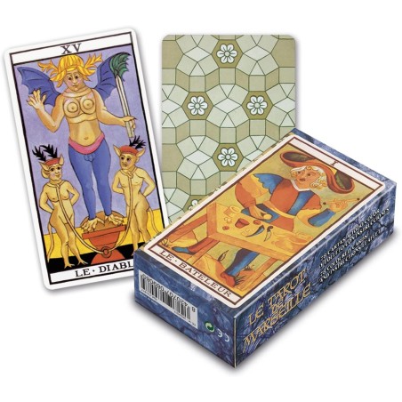 FOURNIER Le Tarot de Marseille - 78 cartes en couleurs - 22 arcanes majeurs et 56 arcanes mineurs