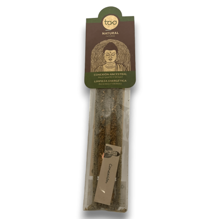 Incenso di Palo Santo e Benzoino TAO Pulizia Energetica Combinata e Connessione Ancestrale - Incensi TAO - 5 bastoncini spessi