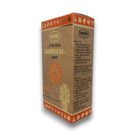 Bombe Defumanti Mirra Maya AUM FRAGRANCES - Sfere Magiche Sahumerio Maya 8 Bombe di Incenso della Purezza Divina