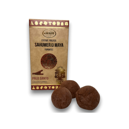 Maya Palo Santo AUM FRAGRANCES Sfuming Bombs - Maya Incense Magic Spheres 8 incense bombs Healing and Cleansing
