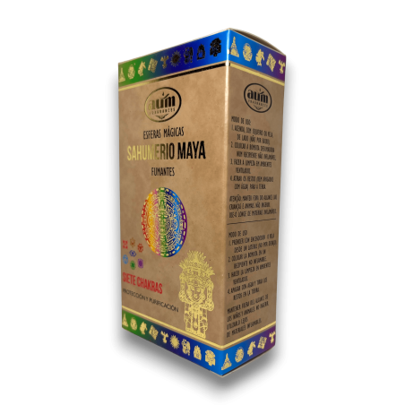 Mayan Seven Chakras Smoke Bombs AUM FRAGRANCES - Magic Spheres Sahumerio 8 incense bombs Protection and Purification