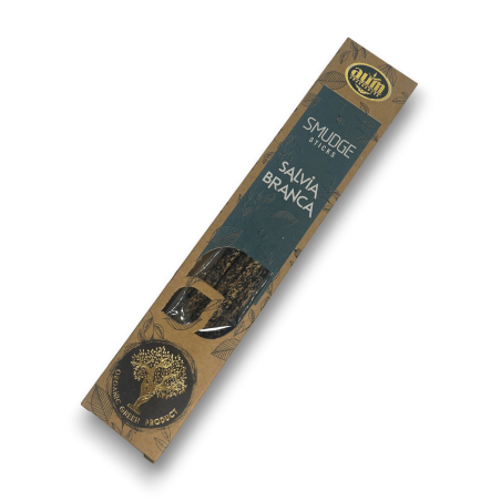 Ekologisk vit salvia rökelse AUM dofter Smudge Sticks - 25gr.
