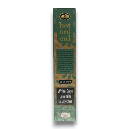 Encens Orgànic Salvia Blanca, Lavanda i Eucaliptus AUM Fragrances Botanical - 25gr.