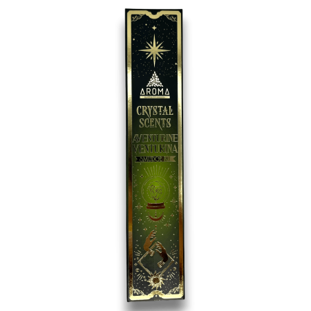 Aventurin Räucherstäbchen AROMA Räucherstäbchen Kit Kristall Aventurin - Räucherstäbchen mit Mineralien - 1 Schachtel mit 20gr.