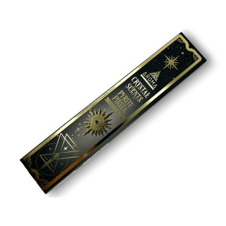 Pyrite Incense Kit AROMA Smudge Pyrite Incense Kit - Batoane de tamaie cu minerale - 1 cutie de 20gr.