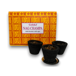 Cupe din rășină Nag Champa Goloka - 6 căni din...