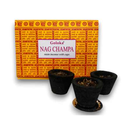 Nag Champa Goloka harsbekers - 6 wierookharsbekers