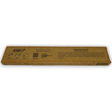 Palo Santo and Jasmine Incense ISPALLA Inspiration - Natural and Organic Incense made in Peru - 15gr.