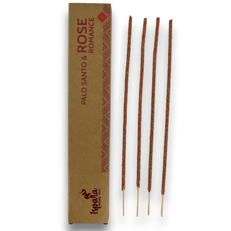 Kadzidło Palo Santo i Róża ISPALLA Romance - Naturalne i ekologiczne kadzidło wyprodukowane w Peru - 15gr.