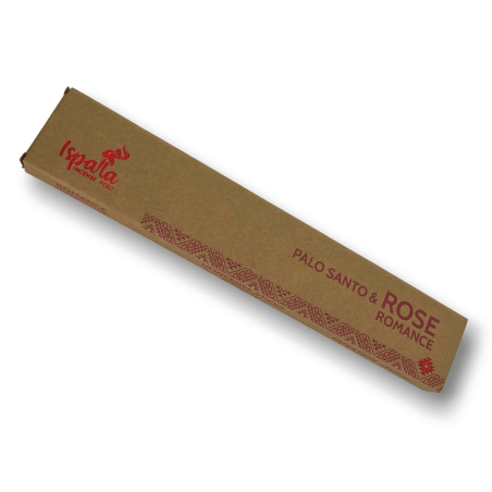 Palo Santo and Rose Incense ISPALLA Romance - Natural and Organic Incense made in Peru - 15gr.