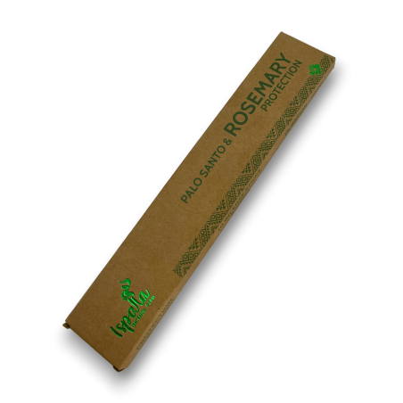 Encens Palo Santo et Romarin ISPALLA Protection - Encens Naturel et Écologique fabriqué au Pérou - 15gr.