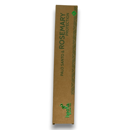 Palo Santo und Rosmarin Räucherstäbchen ISPALLA Protection - Natürlicher und ökologischer Weihrauch made in Peru - 15gr.