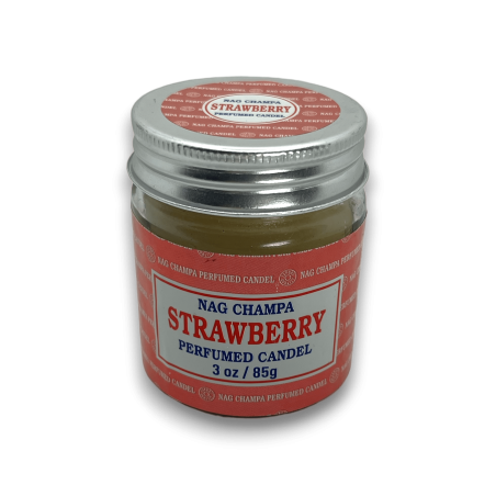 Strawberry Nag Champa Satya Strawberry Candle Jar - 85gr. - 24時間持続時間