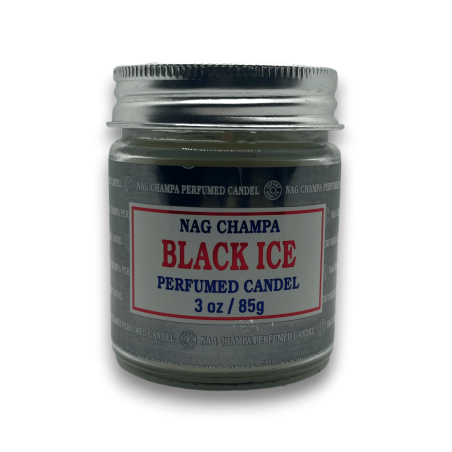 Black Ice Nag Champa Satya Jar Candle - 85gr. - 24 hours duration