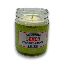 Nag Champa Satya Lemon Świeca w słoiku z...