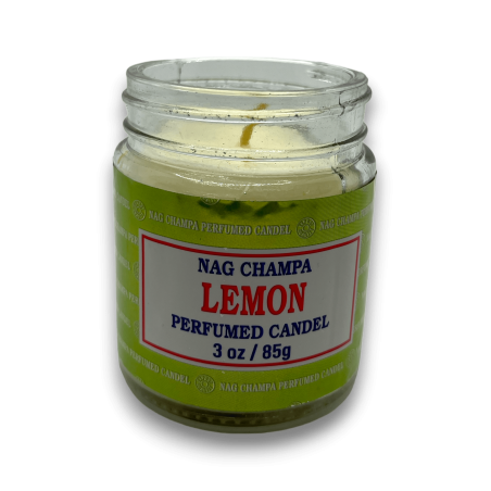 Lemon Nag Champa Satya Lemon Candle Pot - 85gr. - durée 24 heures