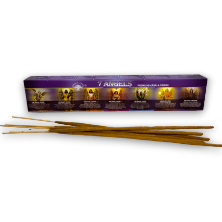 Incienso 7 Arcángeles Green Tree 7 Angels - Premium Masala Sticks - 1 cajetilla de 15gr.