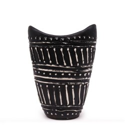 Wazon ceramiczny w kształcie czekoladowych...