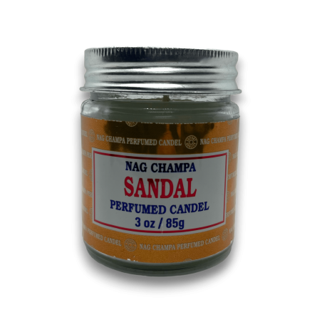 Nag Champa Satya Sandaal Sandelhout Pot Kaars - 85gr. - Duur van 24 uur