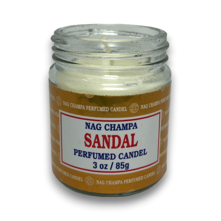 Sandelholz Jar Nag Champa Satya Sandalenkerze - 85gr. - 24 Stunden Dauer