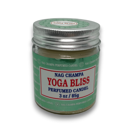Lumânare în borcan Yoga Bliss Nag Champa Satya - 85gr. - durata de 24 de ore