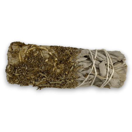 DIP White Sage Bundle with Rosemary - Eco-Artisanal Battered Bundle - Good Vibrations and Cleansing of Negative Energies