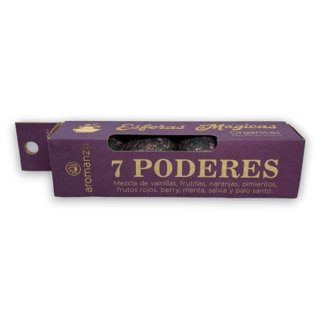 Magiczne Kule 7 Mocy AROMANZA - Iluminarte Argentina - 4 naturalne organiczne żarówki oczyszczające